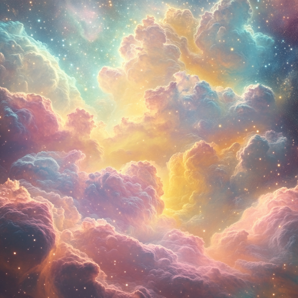 Edgar Degas Inspired Celestial Dance paint by color