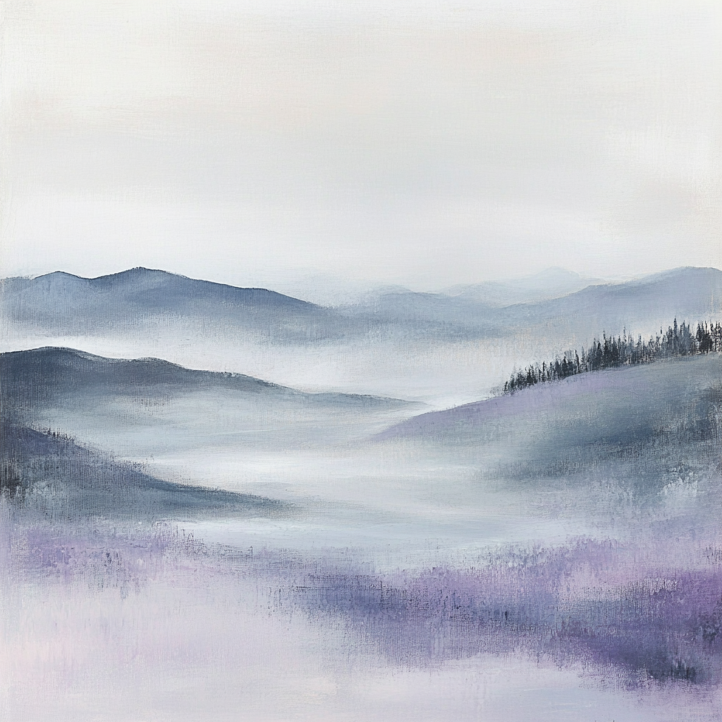 Edgar Degas Inspired Morning Mist DIY paint by numbers