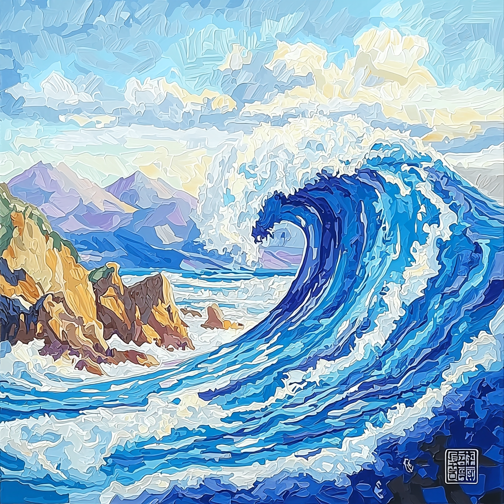 Katsushika Hokusai Inspired The Great Wave Adventure Paint By Numbers