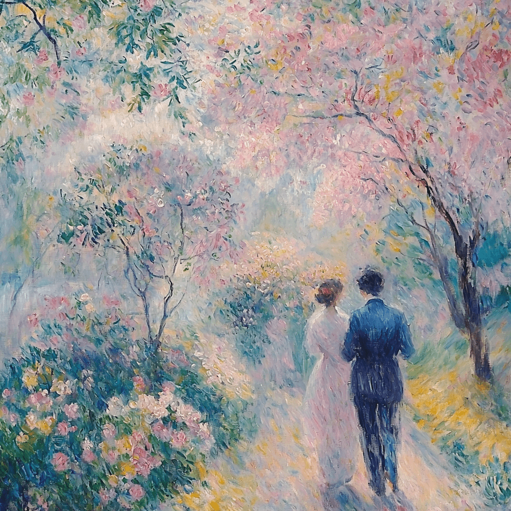 Pierre-Auguste Renoir Inspired Romantic Blossom Serenity Paint By Numbers