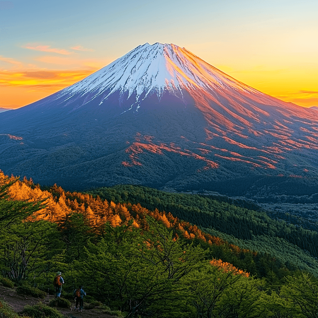 Climbing Mount Fuji - Japan Paint By Numbers