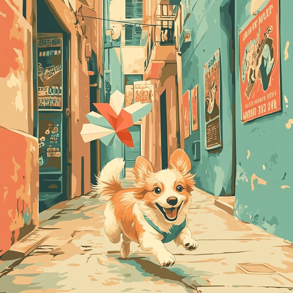 Dante And Miguel Alley Chase DIY paint by numbers