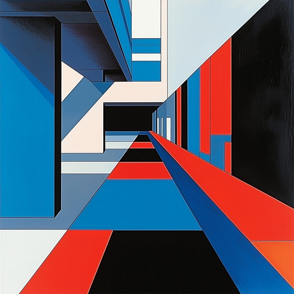 Piet Mondrian Inspired Contemporary Urban Geometry Painting By Numbers Kit