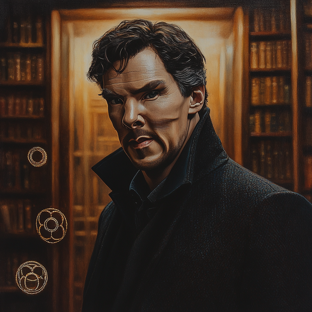 Benedict Cumberbatch: Mastering Mystique And Mindscapes DIY paint by numbers