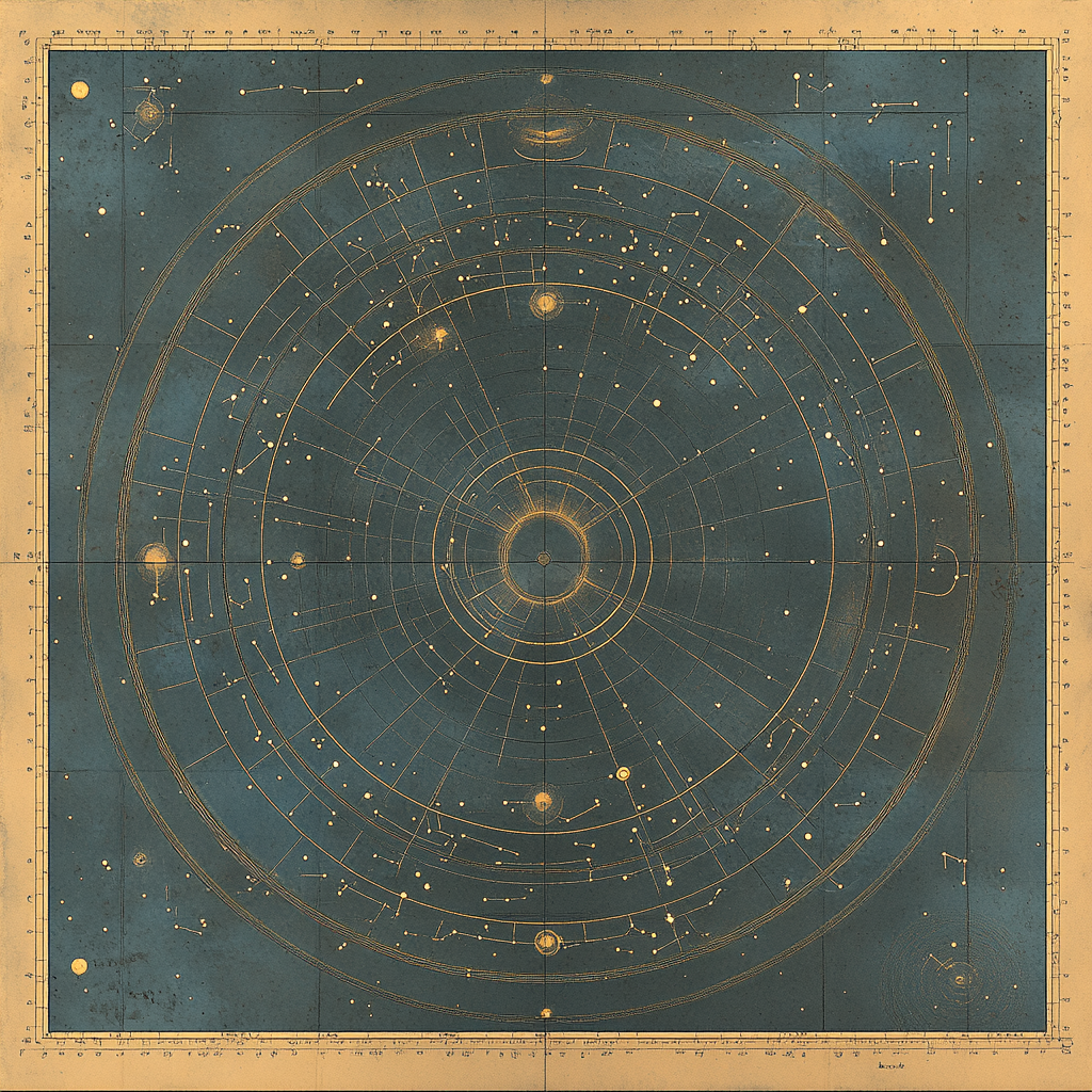 Leonardo Da Vinci Inspired Map Of Harmonic Constellations Painting by numbers kit