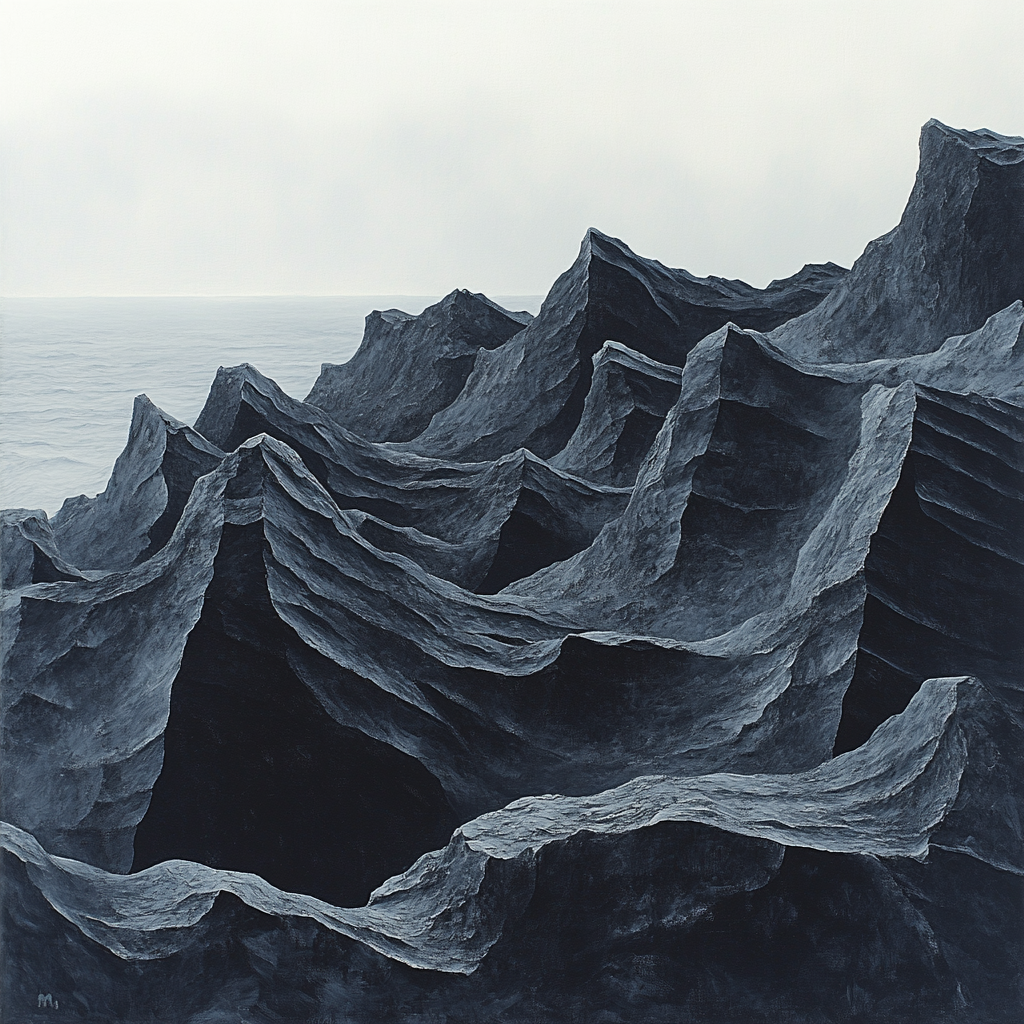 Michelangelo Inspired Obsidian Reef Paint by numbers art