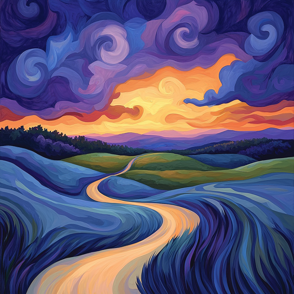 Paul Cézanne Inspired Shades Of Dusk Numbered Painting Kits