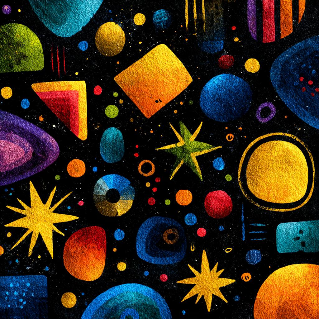 Joan Miro Inspired Abstract Night Sky Painting by numbers kit