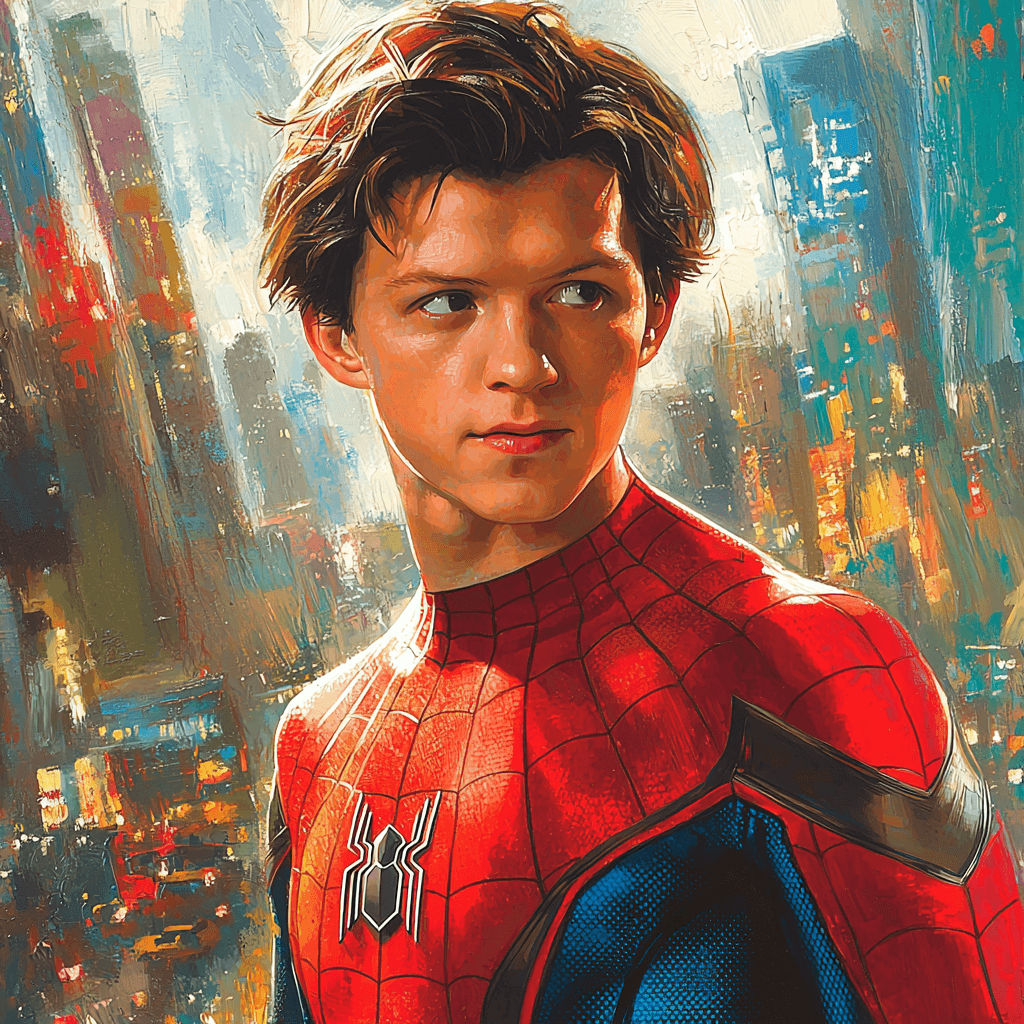 Tom Holland: Unmasking The Charm Of Spider-Man Paint By Numbers Art