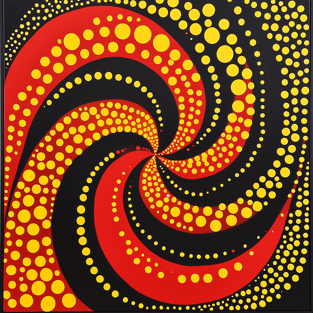 Yayoi Kusama Inspired Polka Dot Universe Painting By Numbers Kit