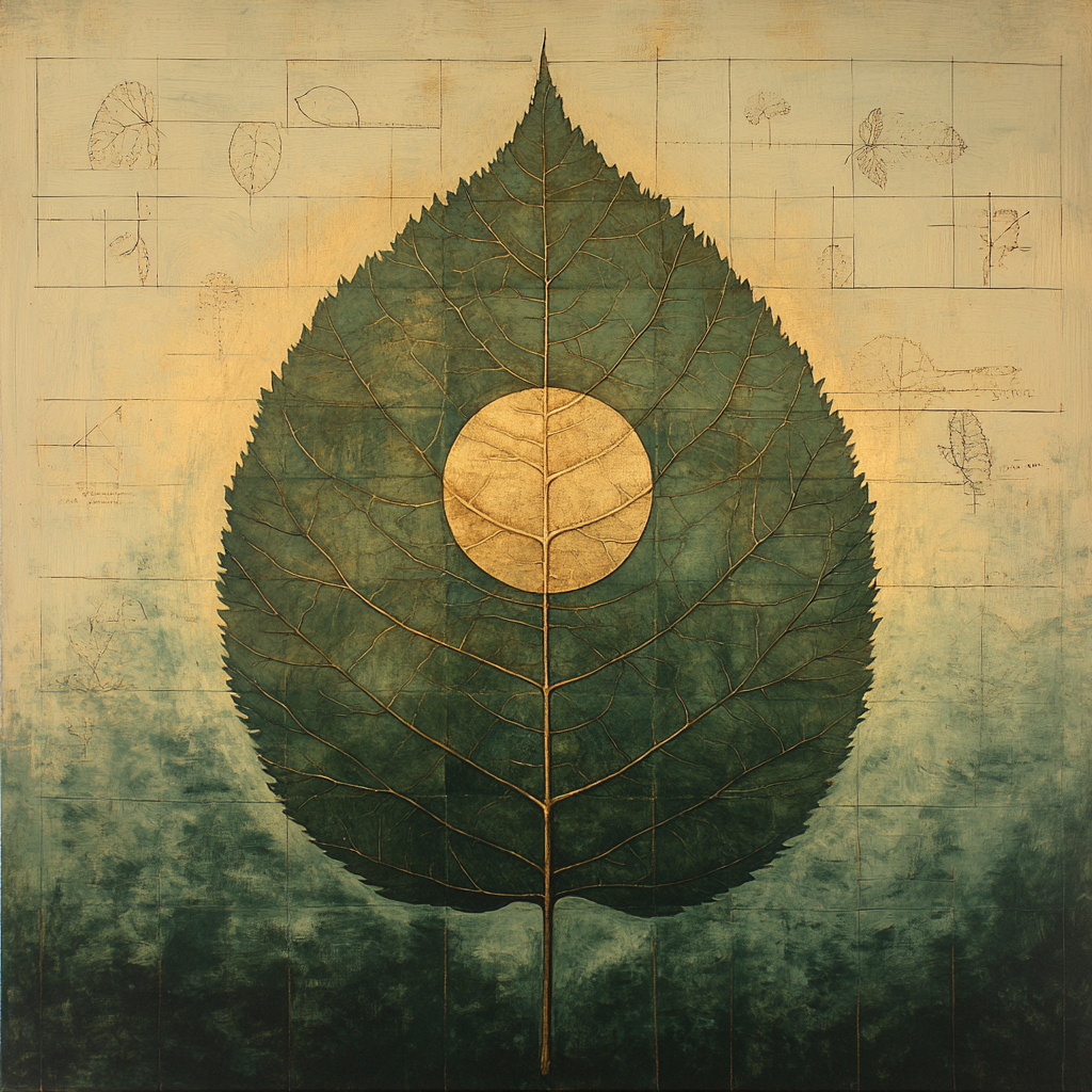 Leonardo Da Vinci Inspired Botanical Eclipse paint by color