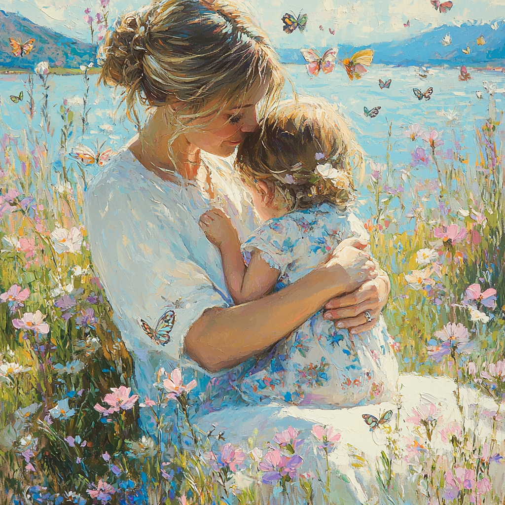 A Warm Embrace Numbered Painting Kits