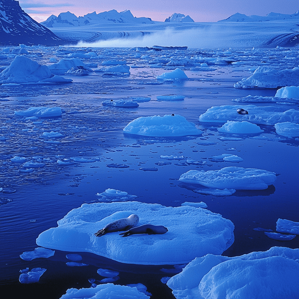Jökulsárlón Glacier Lagoon Number Painting