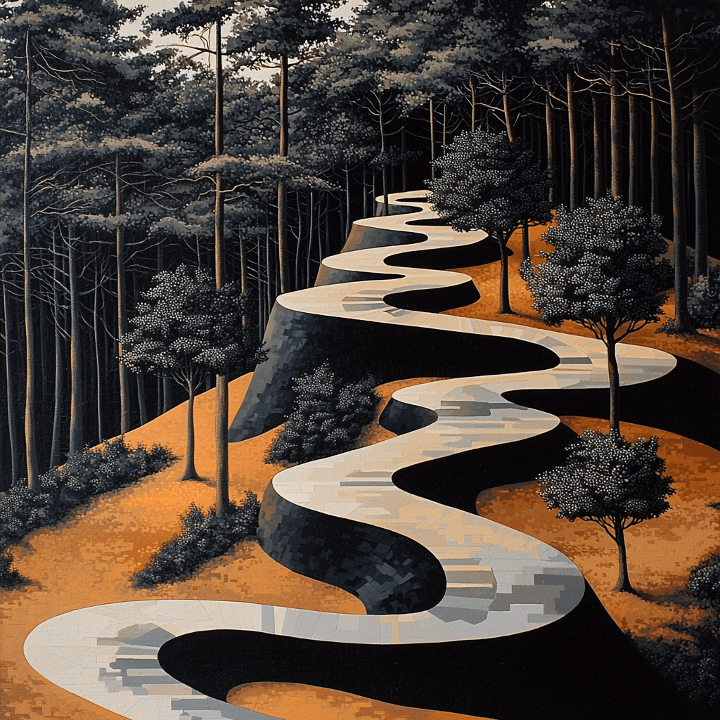 M.C. Escher Inspired The Geometry Of Dreams Painting Number Kit