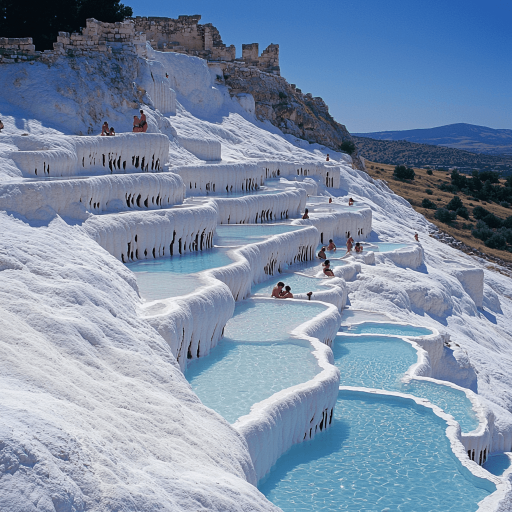 Pamukkale Thermal Springs Painting Number Kit