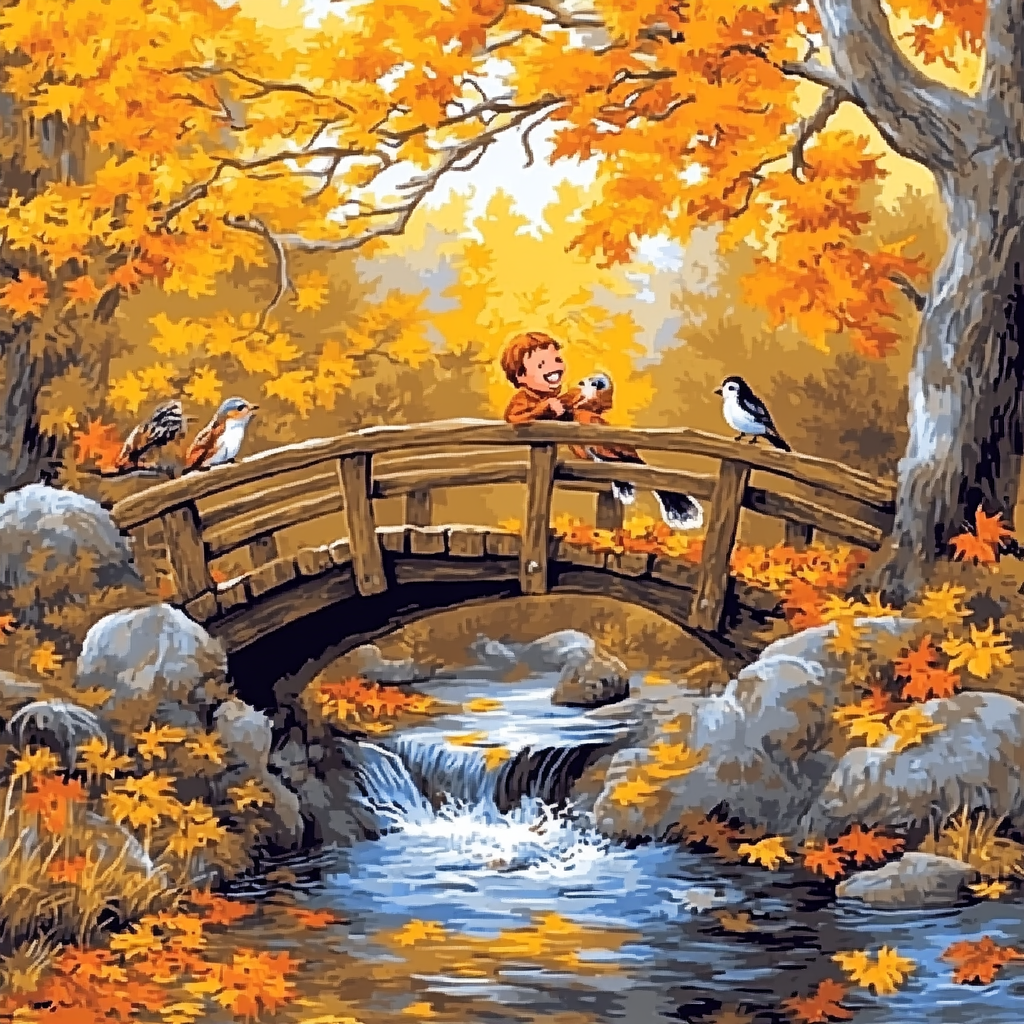 Little John Bridge Laugh Paint by numbers kits