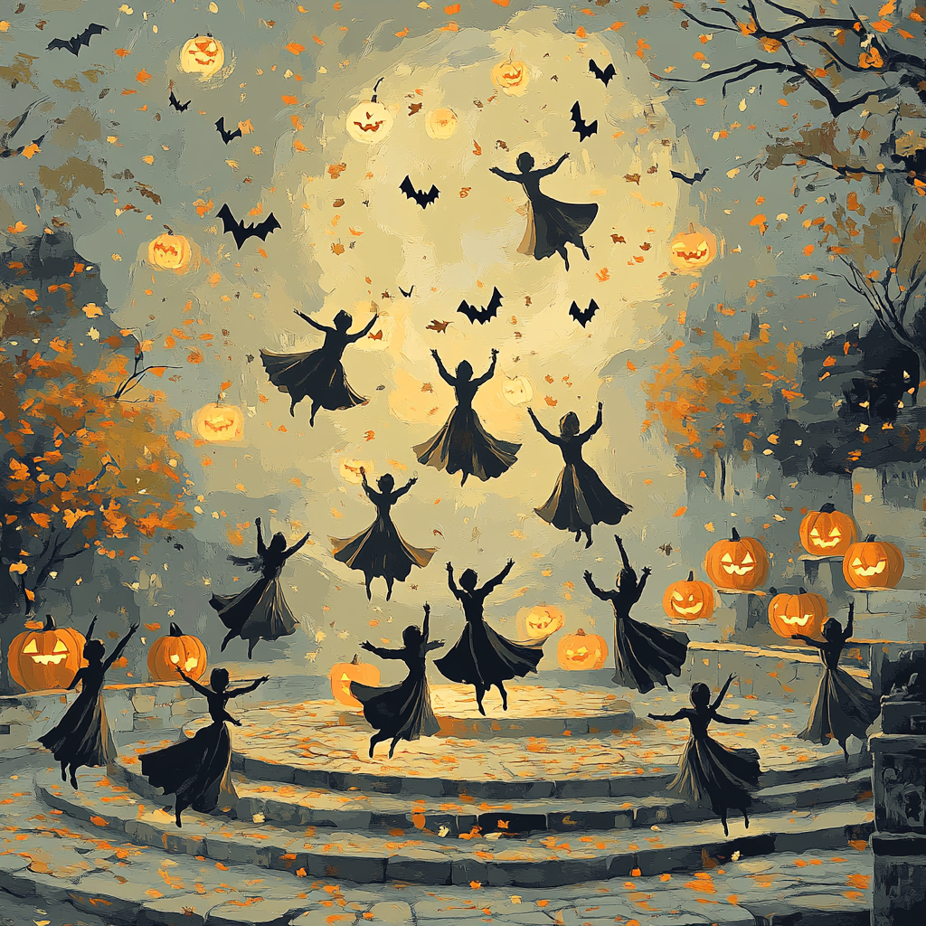 Festival Of Paper Moon Puppets Painting by numbers kit