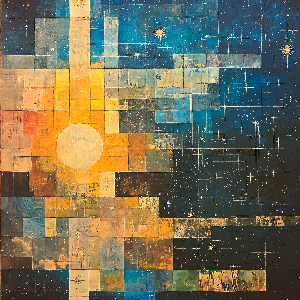 Paul Klee Inspired Whispers Of The Infinite Number Painting