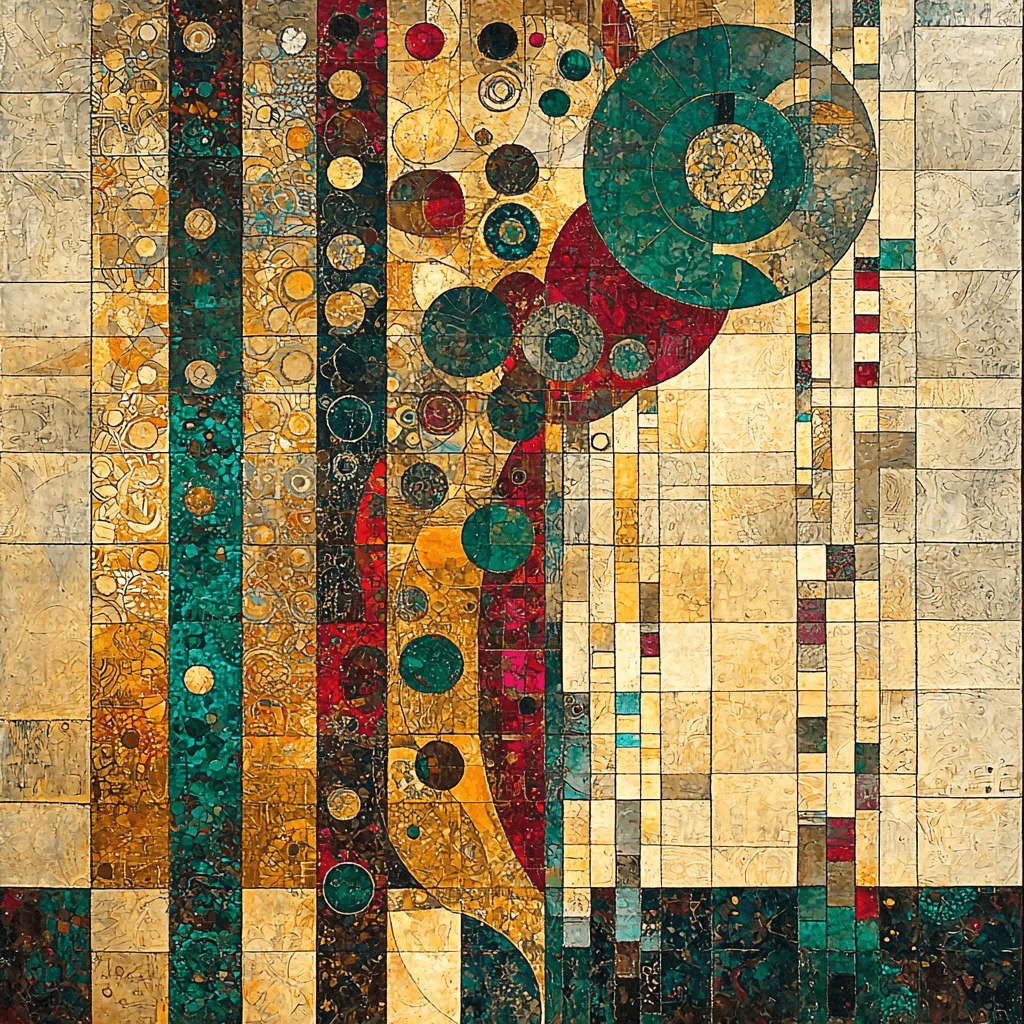 Gustav Klimt Inspired Harmony In Abstraction Paint By Number