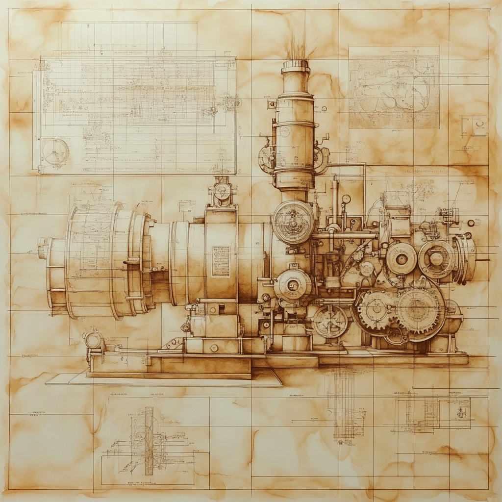 Leonardo Da Vinci Inspired Inventors Sketch Numbered painting kits