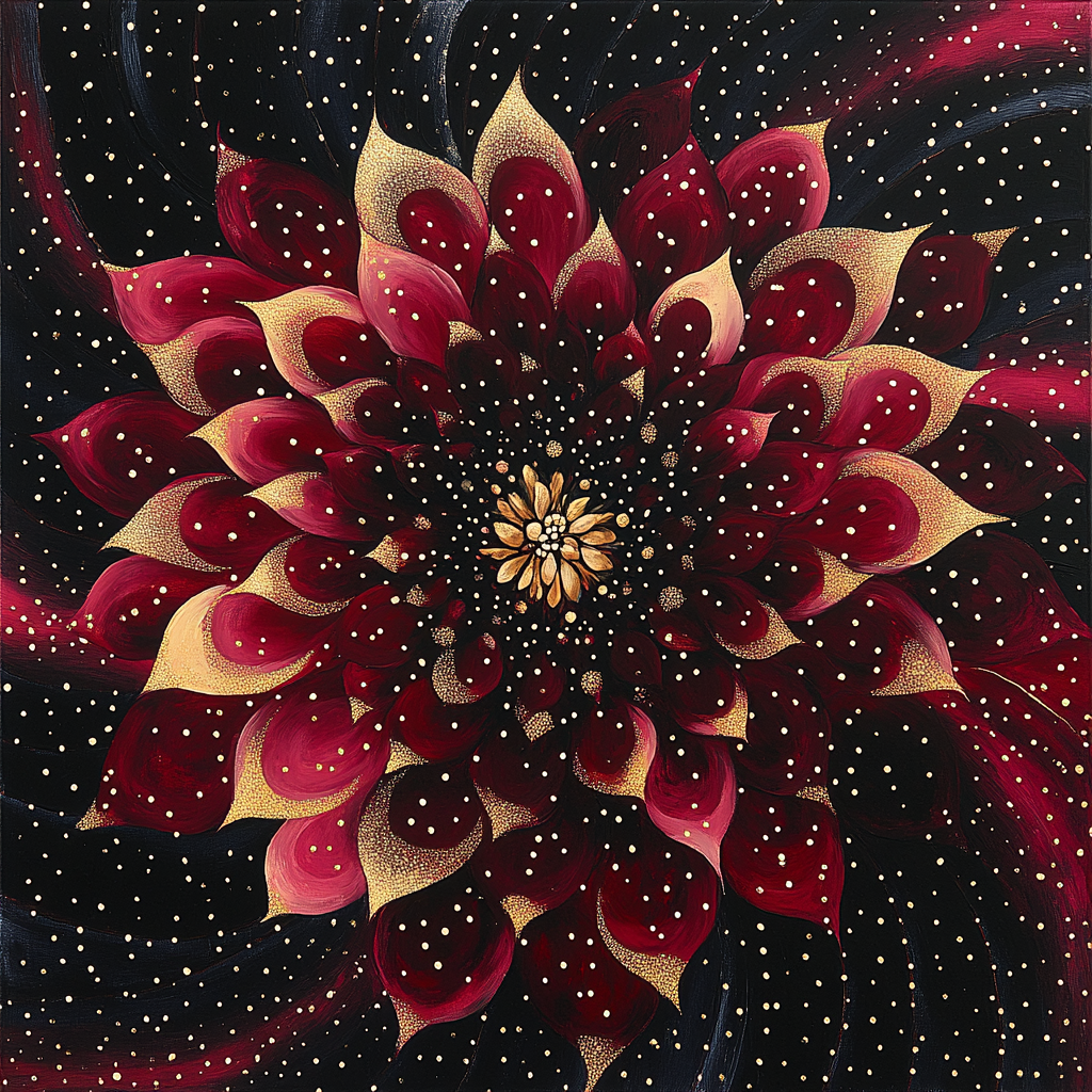 Yayoi Kusama Inspired Cosmic Bloom Paint by numbers kits