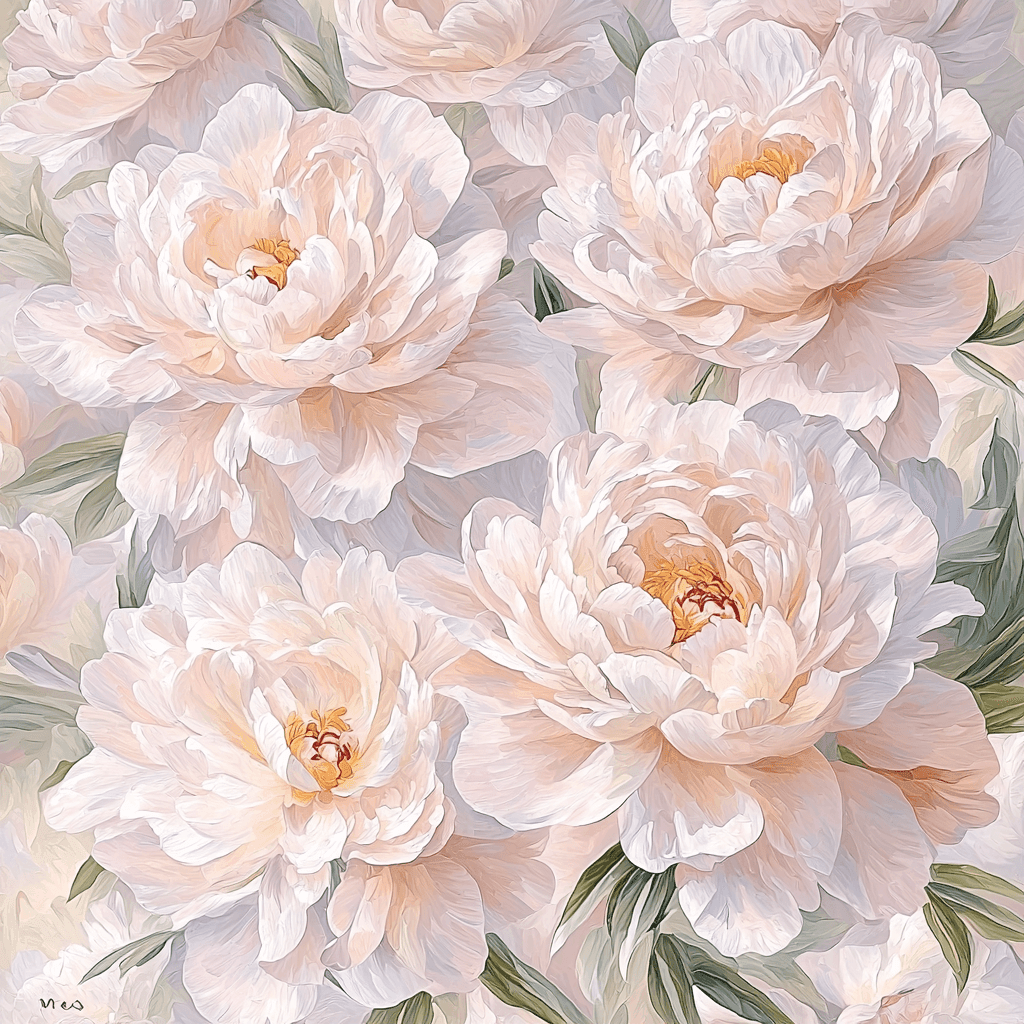 Berthe Morisot Inspired Blooming Peonies Paint By Color