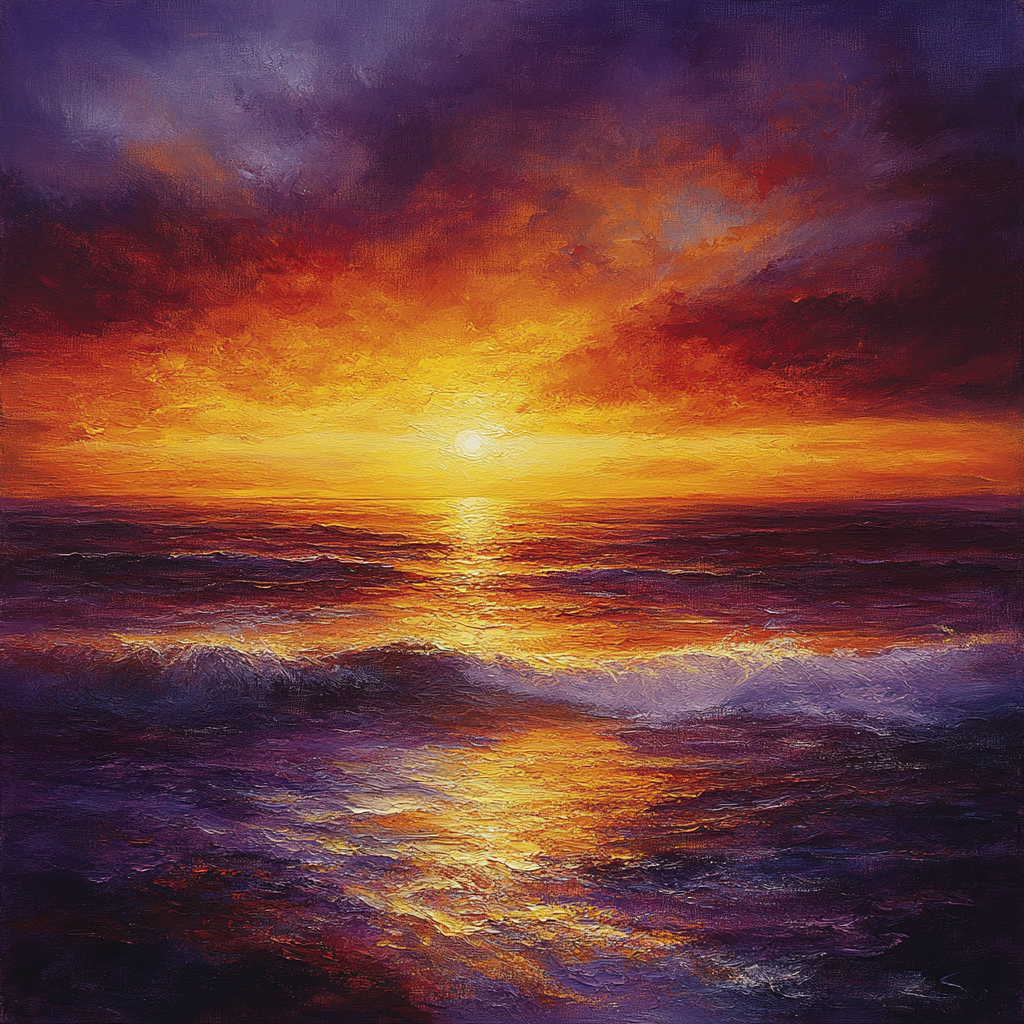 Turner Inspired Mystic Sunset Painting by numbers kit