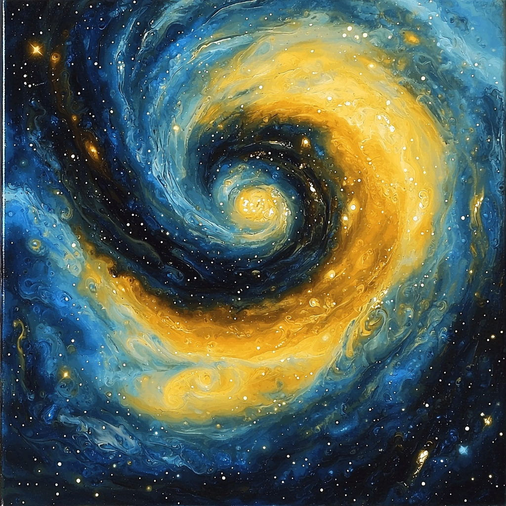 Joan Miró Inspired Cosmic Explorations Number Painting