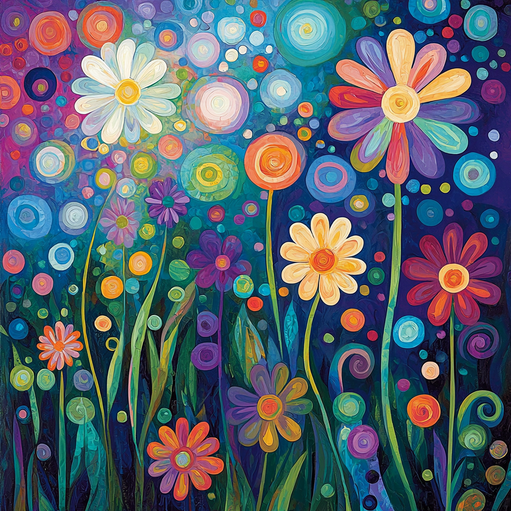 Paul Cézanne Inspired Cosmic Garden Of Dreams Painting Number Kit