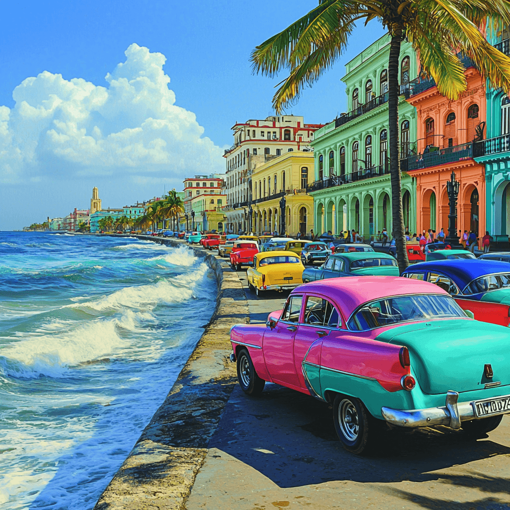 Havana’s Malecón Paint By Numbers