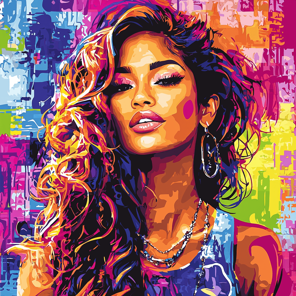 Zendaya: The Starry Journey From Euphoria To The Big Screen DIY Paint By Numbers