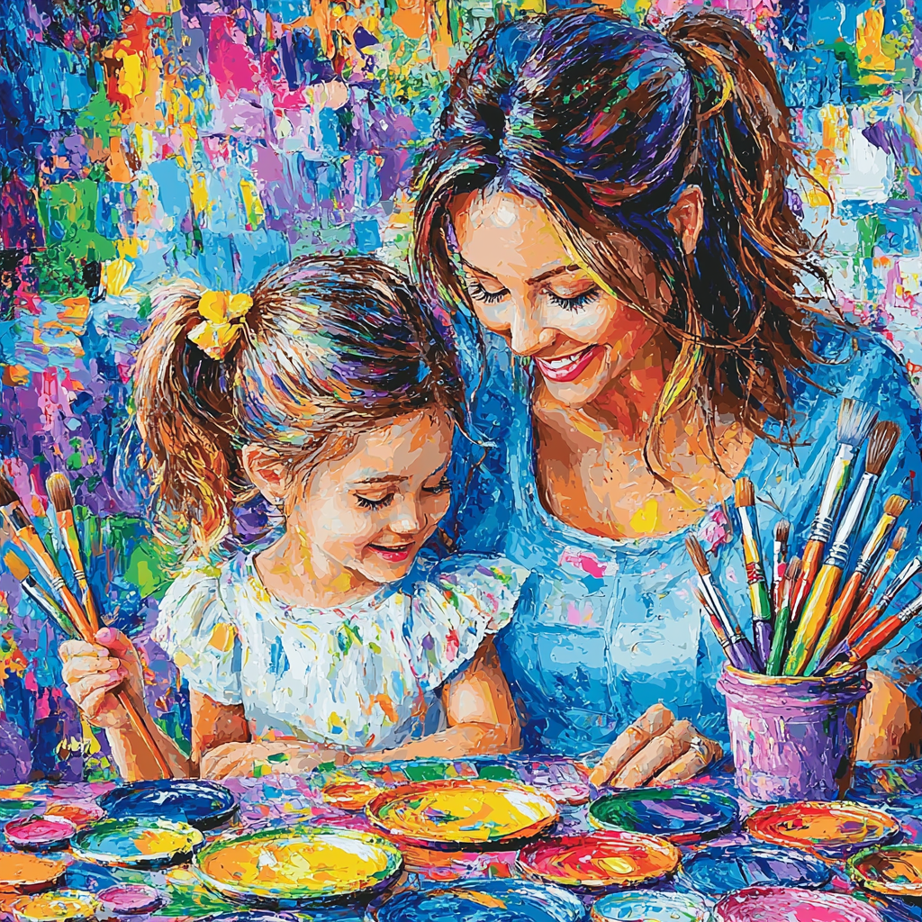Mom's Little Artist Painting Number Kit