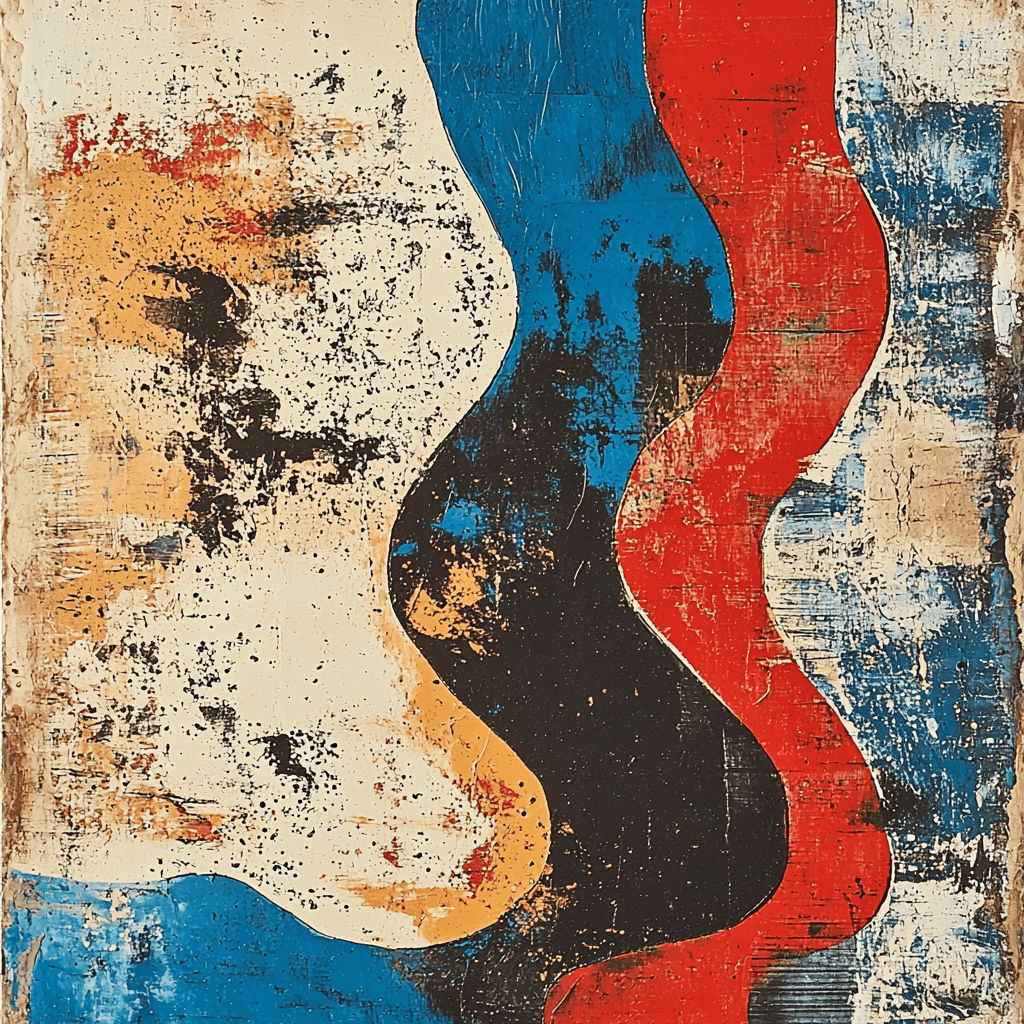 Jean Dubuffet Inspired Tribal Dreamscape Paint By Numbers Kits