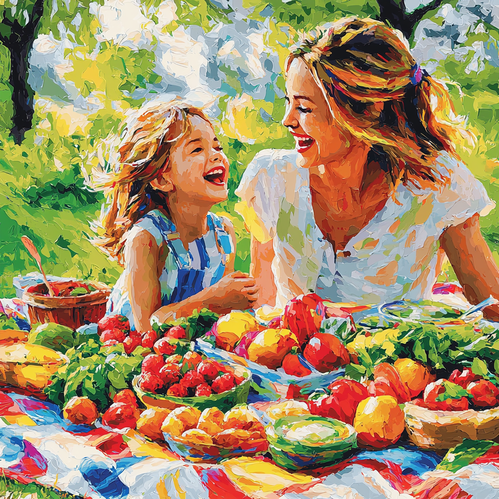 Summer Picnic Numbered Painting Kits