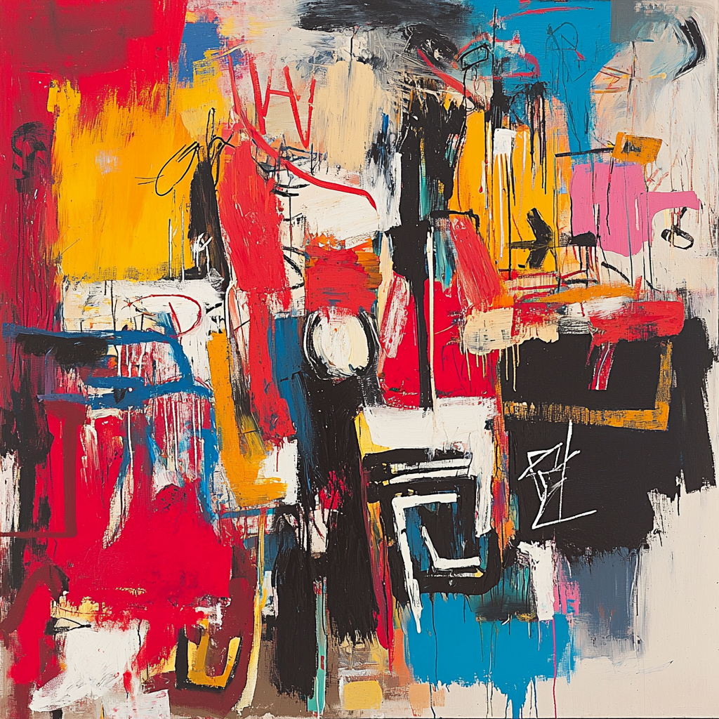 Jean-Michel Basquiat Inspired Tension Of Colors Paint By Numbers