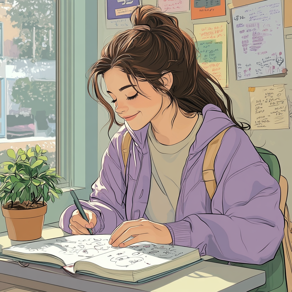 Meg Classroom Sketch paint by color