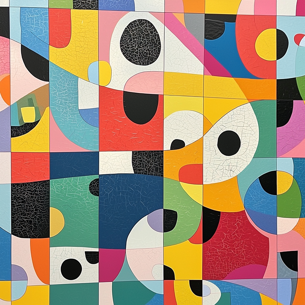 Joan Miró Inspired Playful Imagination DIY Paint By Numbers