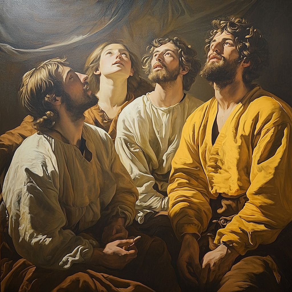 Caravaggio Inspired Light's Embrace Numbered Painting Kits