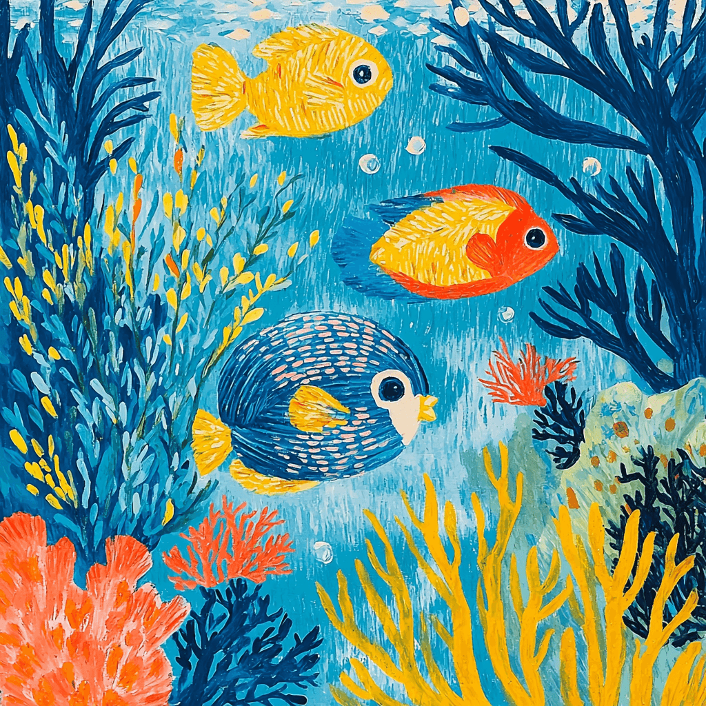 Henri Matisse Inspired Under The Sea Painting Number Kit