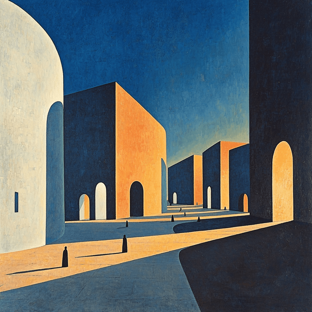 Giorgio de Chirico Inspired Silent City - DIY Painting By Numbers Kit