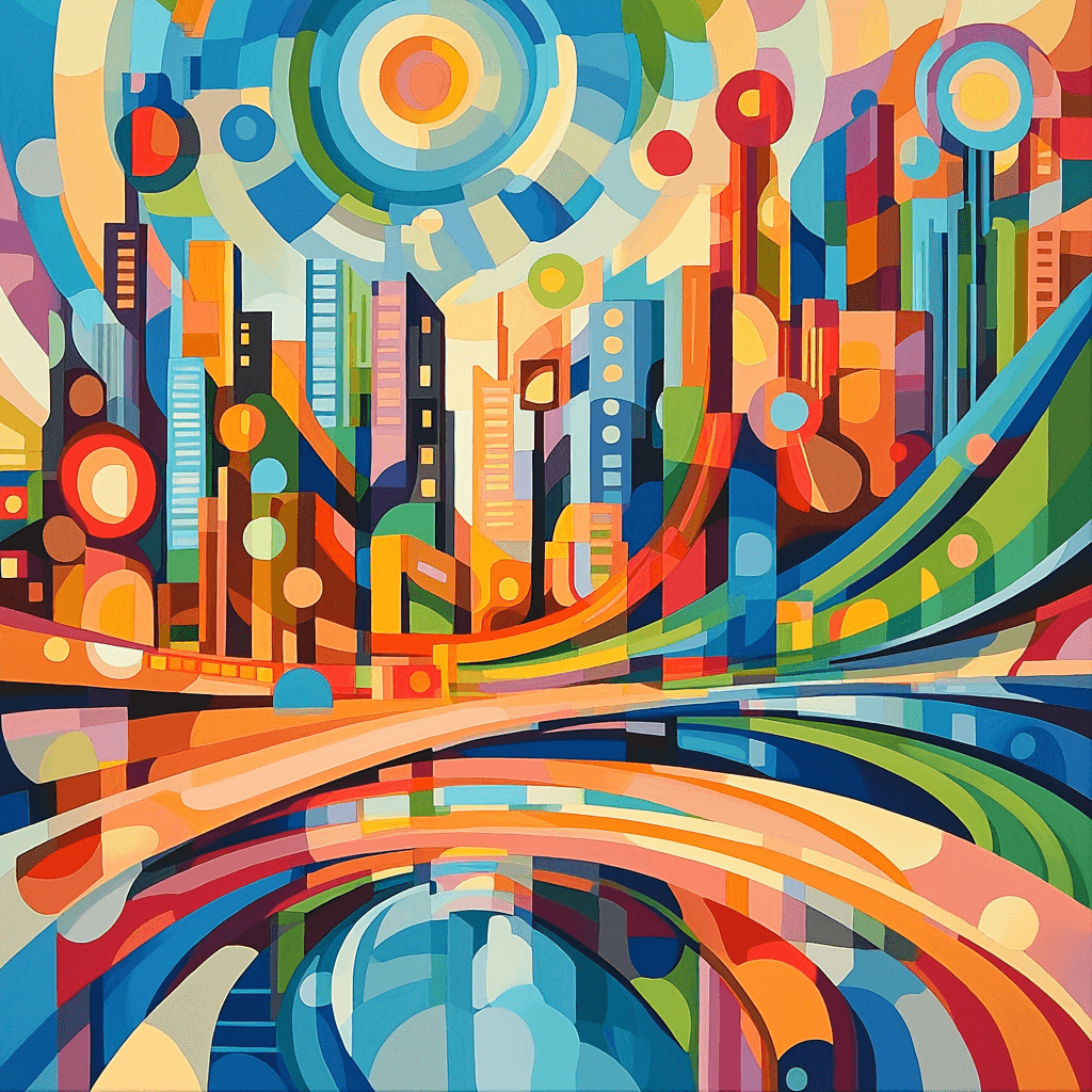 Umberto Boccioni Inspired Metropolis In Motion Numbered Painting Kits