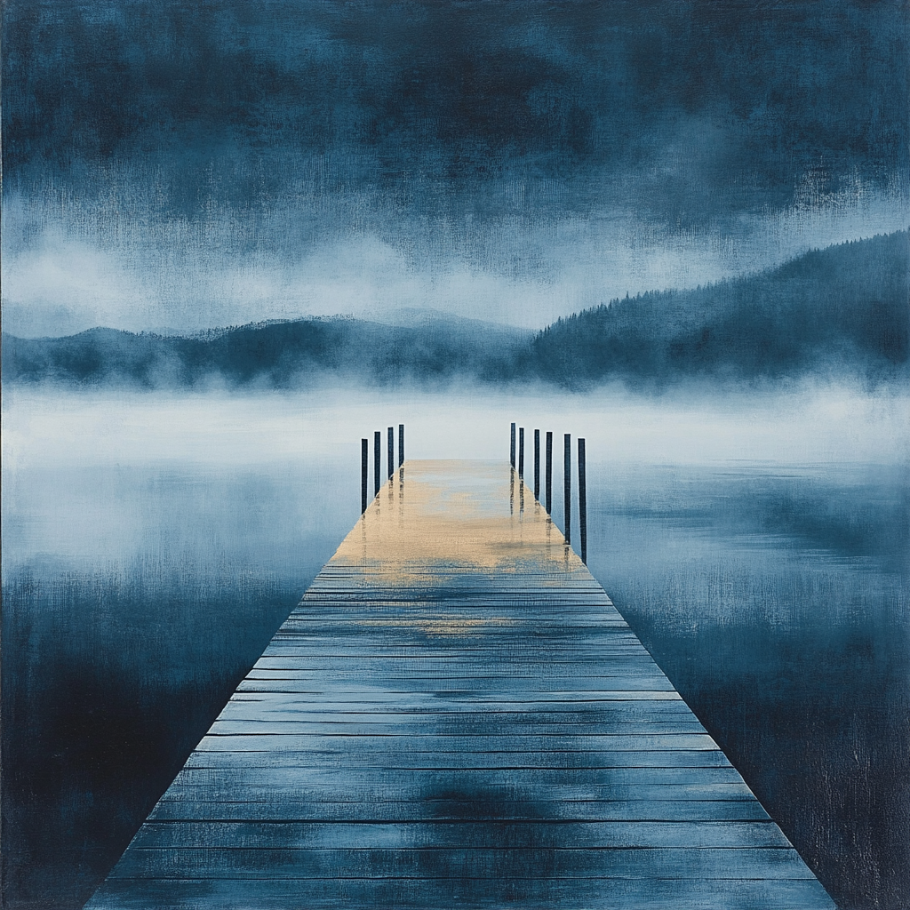 Whistler Inspired Foggy Pier Paint by numbers kits
