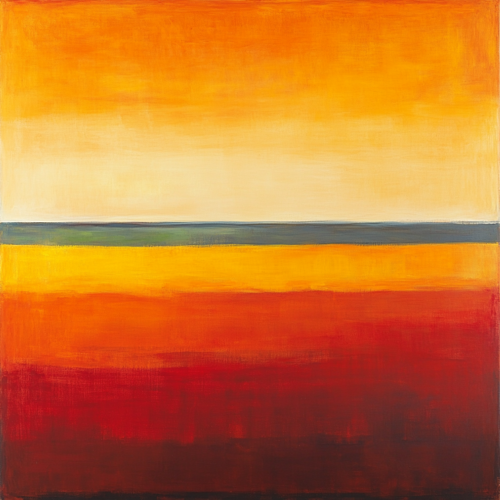 Mark Rothko Inspired Seasonal Fields DIY paint by numbers
