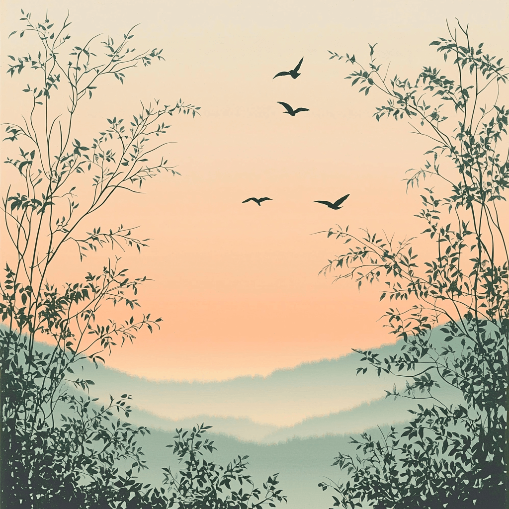 Nandalal Bose Inspired Dawn Chorus Reverie Paint By Number