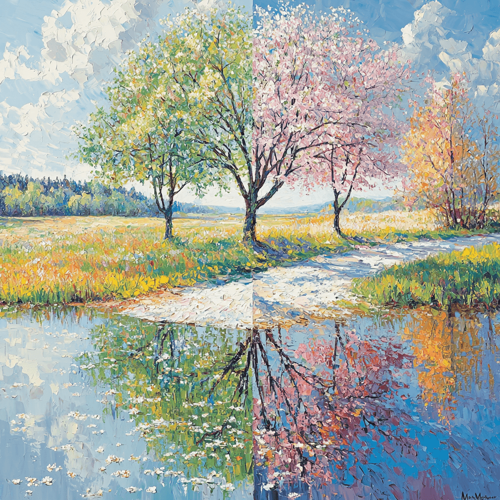 Claude Monet Inspired Celestial Seasons Painting By Numbers Kit