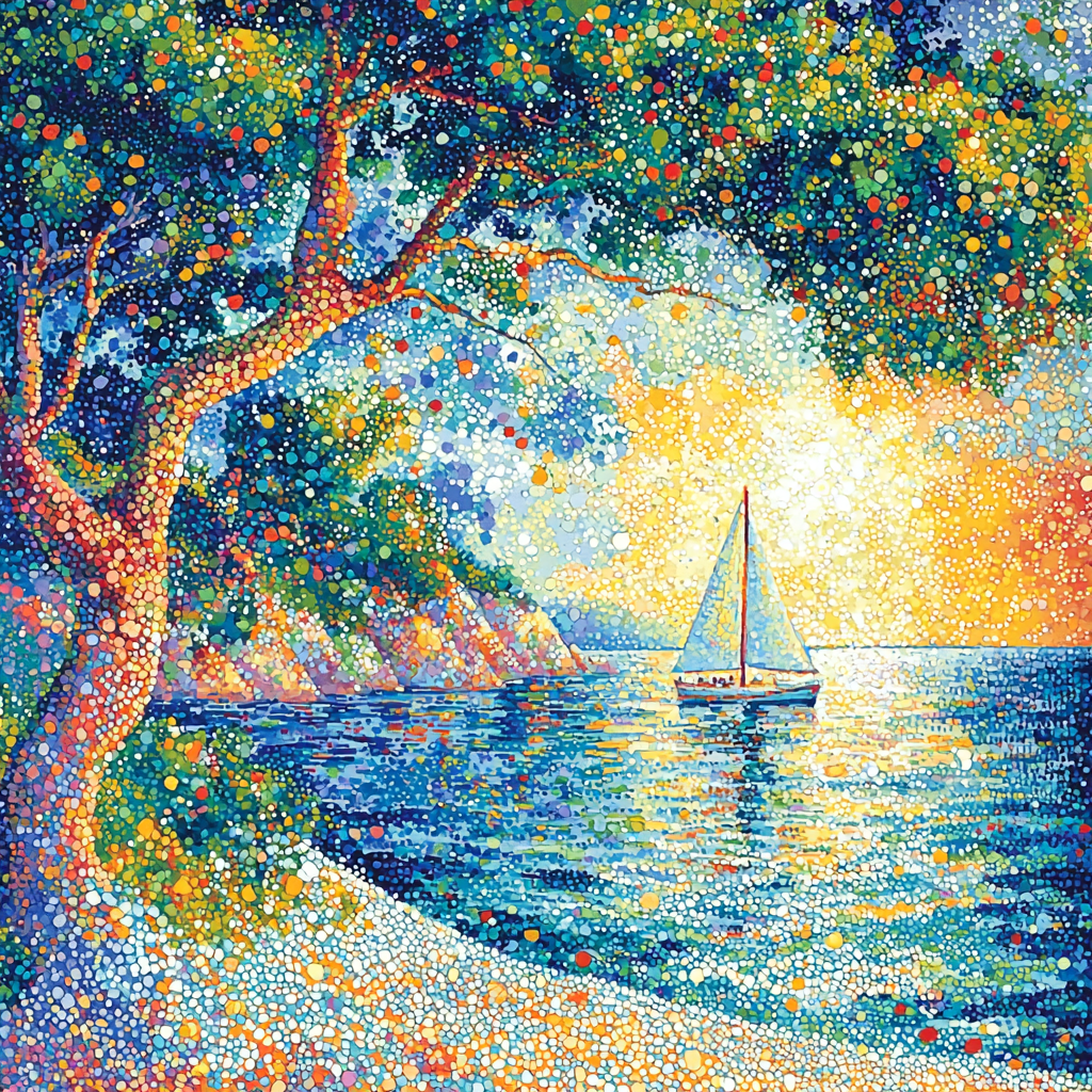 Georges Seurat Inspired Dreamscapes Of Light Paint By Number