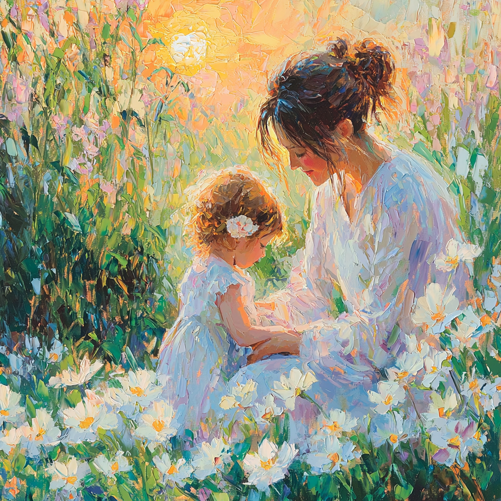 Morning Dew Embrace Number Painting