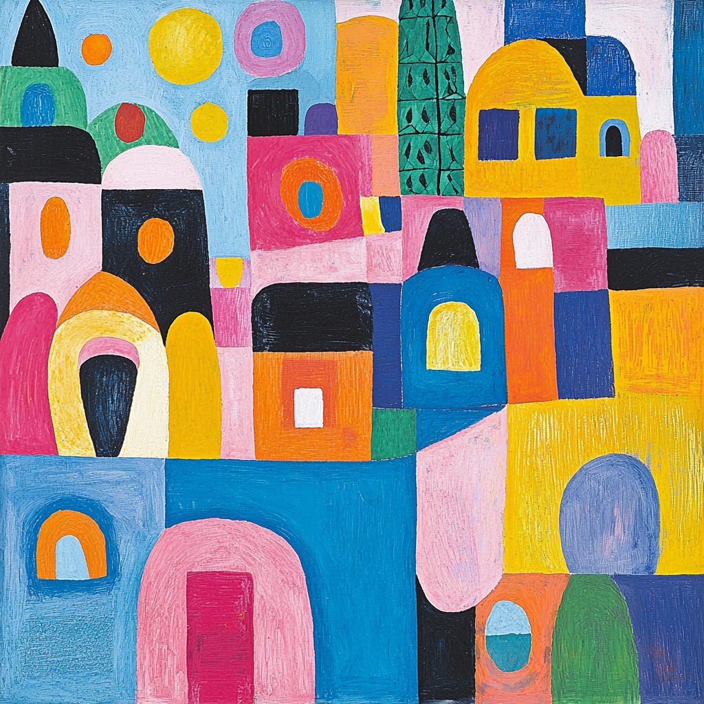 Paul Klee Inspired Chromatic Whimsy Painting By Numbers Kit