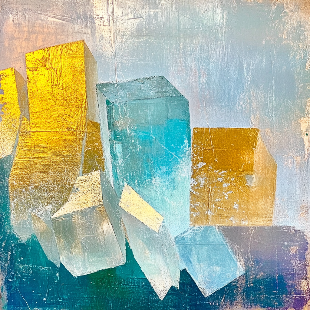 Edgar Degas Inspired Crystal Aurora paint by color