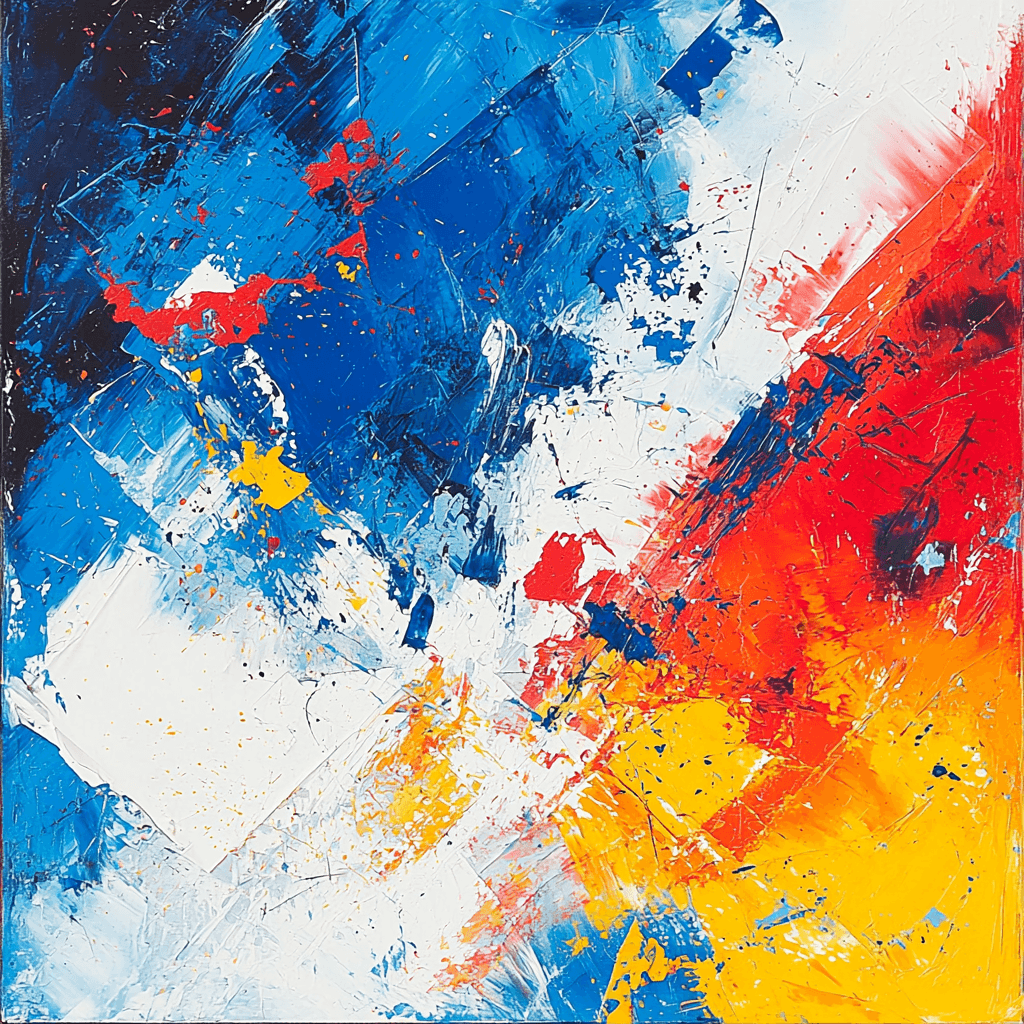 Jackson Pollock Inspired Colorful Abstractions Painting By Numbers Kit